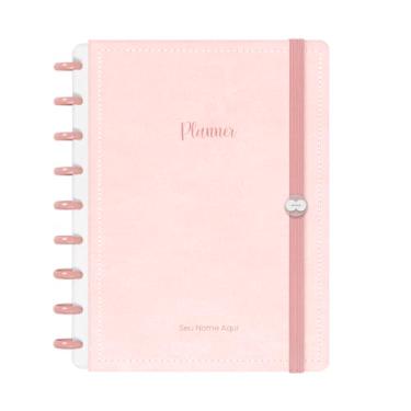 Imagem de Planner De Disco 2026 Inteligente Personalizado Iscool Disc Datado Solid Touch Couro Rosa