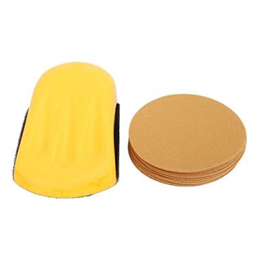 Imagem de 16 peças de lixa para carpintaria com blocos de esponja autoadesivos para facilitar o lixamento e polimento