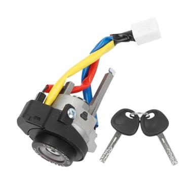 Imagem de KiBcsLic 81970-2TA00 Manutenção de interruptor de ignição automotiva com 2 chaves Botão de partida do motor Cilindro de trava de direção para Rio