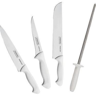 Imagem de Conjunto de Facas Premium Inox 4 Peças - Tramontina , Branco, 4 Peças