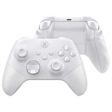 Imagem de eXtremeRate ASR Version Redesigned Full Set Shell Buttons for Xbox Core Controller, Ergonomic Trigger Stop Rubberized Grip Faceplate Backplate for Xbox Series X & S Controller - Frosted White