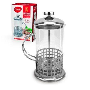 Imagem de Cafeteira Prensa Francesa de Vidro e Inox 600ml CLINK