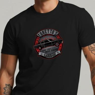Imagem de Camiseta Masculina Toreto Velozes e Furiosos Garage 100% Algodão Autom