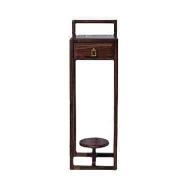 Imagem de Base de exibição Novo Chinês com Gaveta Estante de Flores de Ébano, para Bonsai Doméstico Interno Suporte de Exibição Base (Grande)