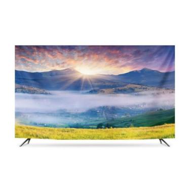 Imagem de HSTANGKY Capa extensível anti-pó para televisores de 32 a 80 polegadas protetor de ecrã para televisores de interior com design artístico moderno - mountain2, 40-43 polegadas