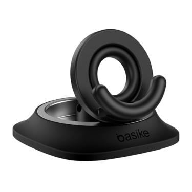 Imagem de Basike Suporte para Celular Carro com Rotação 360°, Inclinação 0-70° e Modo Retrato/Paisagem - Ajuste com Uma Mão, ABS+PC e Silicone, Universal para Carro