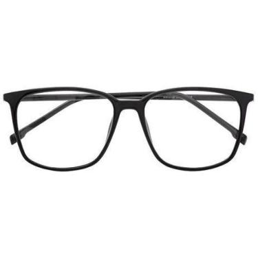 Imagem de Armação Óculos Grau Masculino Quadrado Lucas Preta