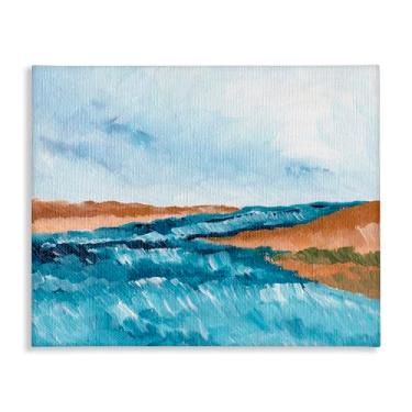 Imagem de Stupell Industries Desenho de arte de parede em tela abstração Coastal Dreams por Nikita Jariwala, 40 x 50 cm