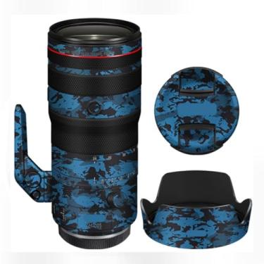 Imagem de 24-105 2.8 Protetor de lente de câmera película, película protetora, película de vinil adesivo premium para Canon RF 24-105 mm F2.8 (azul cavaleiro)