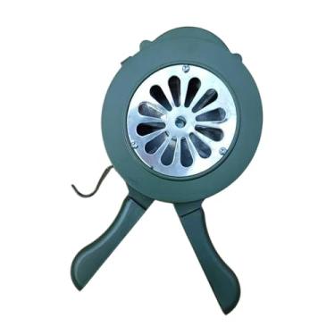 Imagem de Milageto Alarme de incêndio alto com manivela, fácil de usar, buzina potente, alarme de advertência manual para armazéns, controle de inundações, , Verde