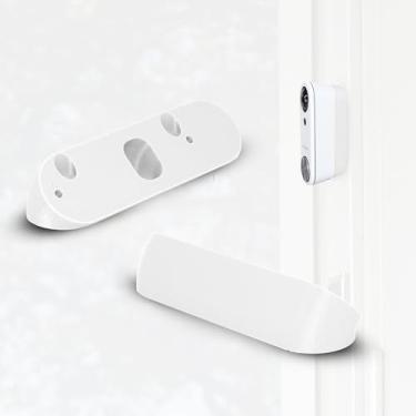 Imagem de SplashNColor Suporte de montagem angular de campainha de vídeo compatível com SimpliSafe - Suporte de campainha Simplisafe durável para visualização ajustável de 45 graus - Suporte de câmera seguro