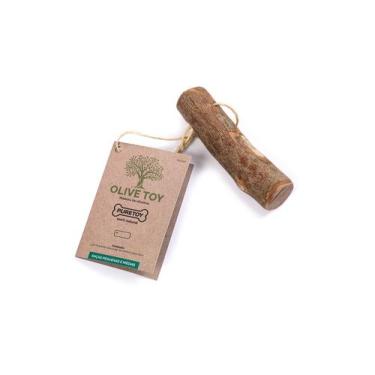 Imagem de Mordedor de Madeira Olive Toy para cães raças pequ e med - Puretoy
