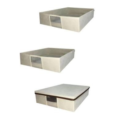 Imagem de caixa para botas multiuso visor e tampa grande organização - L 37cm x 
