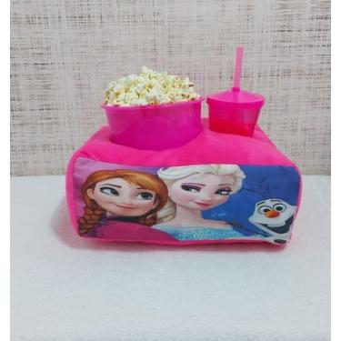 Imagem de Kit cinema - almofada personaliza c/copo + balde de pipoca - THEOVITEX