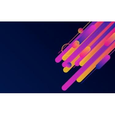 Imagem de Quadro Decorativo com Estampa Rounded Lines Edge Creative Lines For 40 x 40 Papel 1 unidade