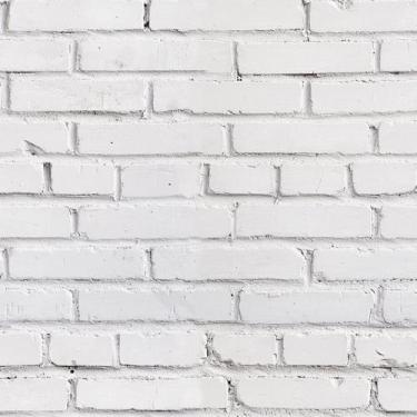 Imagem de Papel de Parede Tijolos 3D 3D Brancos Rústicos Adesivo 57x2 - Quartinh