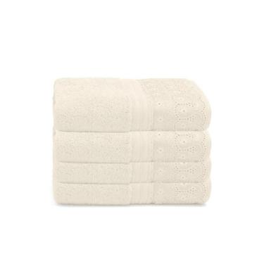 Imagem de Kit Toalha De Mão Renascença Fio Egípcio Buettner 4pç Lavabo, Marfim