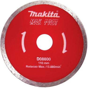 Imagem de Disco diamantado liso 110mm para granito - d-08800 - makita, Único