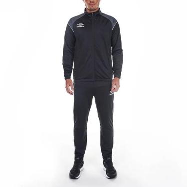 Imagem de Agasalho Umbro Color Pipe Masculino - Preto, P, Masculino, Preto