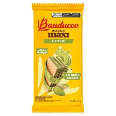 Imagem de Kit c/ 3 Biscoito Wafer Maxi Pistache 104g Bauducco 2x Mais