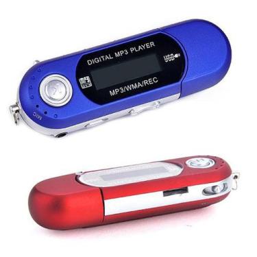 Imagem de Mp3 Player LCD USB Gravador de Voz Vermelho - Lightbek Official Store
