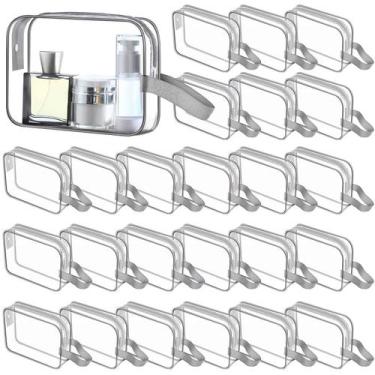 Imagem de Bolsa de higiene Silkfly Clear PVC para cosméticos de viagem com alça 