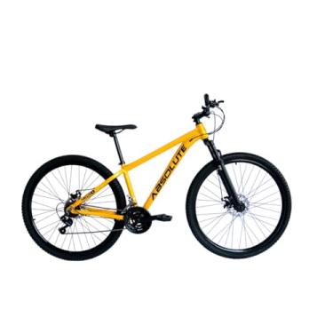 Imagem de Bicicleta Aro 29 Absolute Nero 5 Alumínio Cabos Internos 21v Freio a Disco Garfo Suspensão (Amarelo, 17)