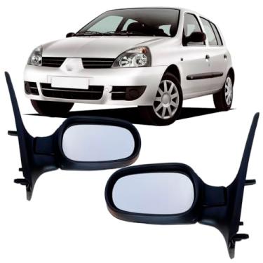 Imagem de Par Espelho Retrovisor Clio e Clio Sedan 2000 A 2012 Fixo