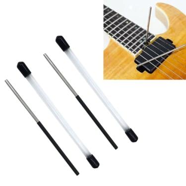 Imagem de TUOREN 2 peças de haste de ajuste de porca de roda de guitarra elétrica, ferramenta de reparo de ajuste de barra de aço para Luthier