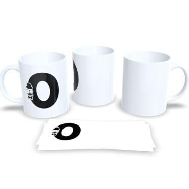 Imagem de Caneca de Porcelana Masculina Letra Inicial do Alfabeto (O)
