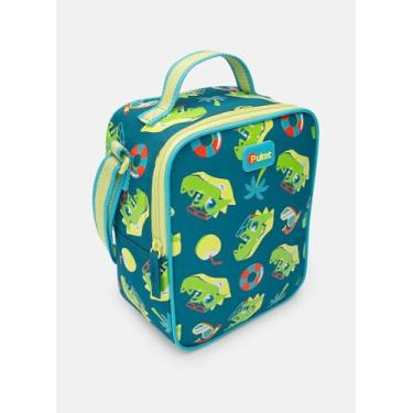 Imagem de Puket Lancheira Térmica Infantil Menino Dinossauro Verde Jacaré Escolar