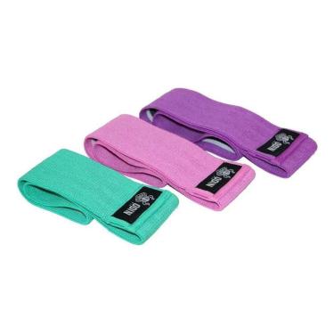 Imagem de 2X Kit 3 Faixas Elásticas De Exercício Hip Band Odin Fit