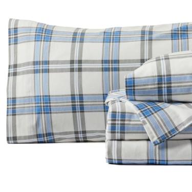 Imagem de Springtree Home Lençóis de flanela portuguesa de luxo | Lençóis de flanela tamanho casal | 100% algodão | Jogo de lençol ultramacio, quente e respirável | Jogo de lençol de inverno com bolso profundo