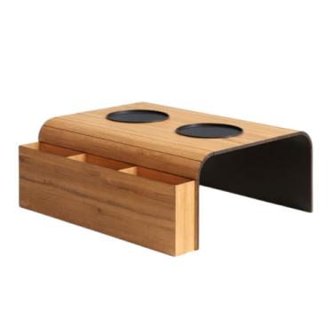 Imagem de Kit 2 Esteira Suporte Porta Controle e Copos Para Sofá(Est. Porta Controle Caramelo)