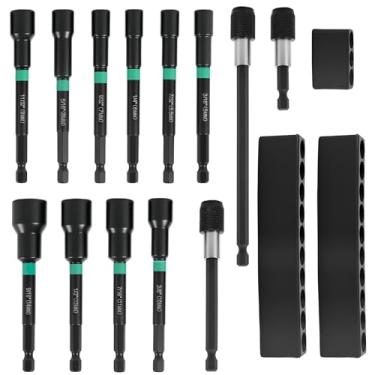 Imagem de Conjunto de chaves de porca magnética de aço, conjunto de soquetes sextavados sortidos tratados termicamente de alta concentricidade para reparos eletrônicos de eletrodomésticos