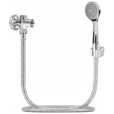 Imagem de Ducha Manual Luxo C/Desviador E Flexivel 1,80 Cromado