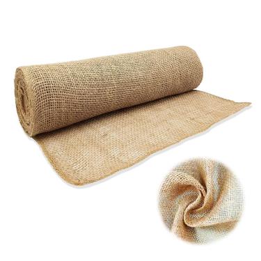 Imagem de X-Kingsun Rolos de serapilheira de juta multiuso de 102 cm x 2,5 m para envoltório de árvore de jardim proteção de barreira de ervas daninhas para arbustos de plantas, projetos de artesanato faça você