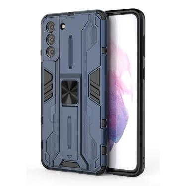 Imagem de SORAKA Capa para Samsung Galaxy S21 Plus 5G com suporte Capa de proteção resistente para Samsung Galaxy S21 Plus 5G Capa com placa de metal para suporte magnético para carro Capa Silm Fit