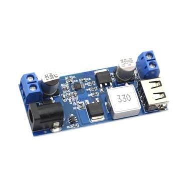 Imagem de predolo Conversor abaixador de 12 V 24 V para 5 V, módulo conversor Buck, transformador de voltagem resistente USB