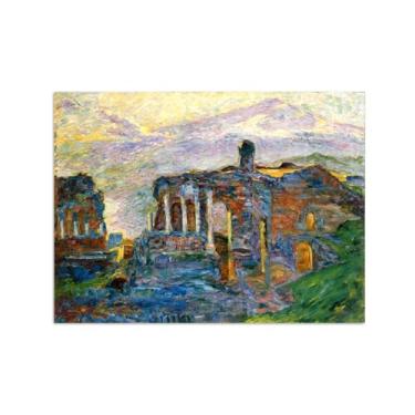 Imagem de Paisagem Abstrata Pôster Famosas Pinturas-Reprodução em Tela-Imagem Decoração Sala de Estar(Theater) 60x80cm-23x31in Sem Moldura