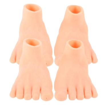Imagem de Totority 2pairs High Elasticity Dog Feet Toys for Dogs Realistic Human Safe Material Fun Interactive Pet Playtime Accessory