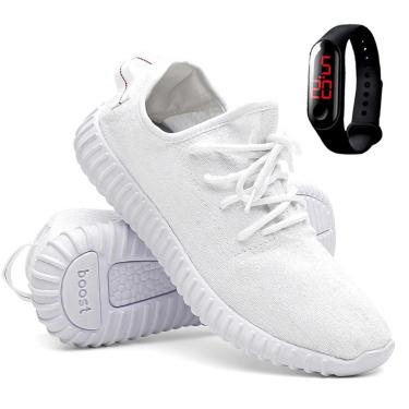 Imagem de Tênis Masculino Esporte Corrida e Academia Solado Macio Super Leve Relógio Digital-Masculino