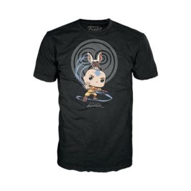 Imagem de Funko Pop! & Tee: Avatar - Dobra de Elementos - (L) - Avatar: The Last Airbender - Camiseta - Roupas com boneco de vinil colecionável - Ideia de presente - Brinquedos e top de manga curta para adultos unissex homens e mulheres