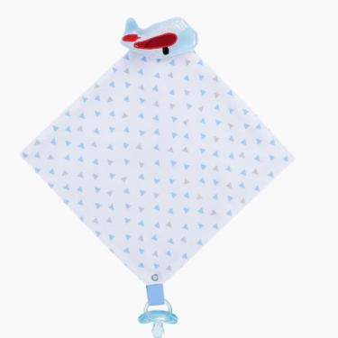 Imagem de Naninha Para Bebê Bichinho Pelúcia com Prendedor de Chupeta - Kolim En