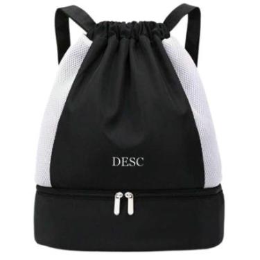 Imagem de Mochila Bolsa Saco com Cordão Esportiva Impermeável Anti roubo Academia Treino Passeio Dia a Dia-Unissex