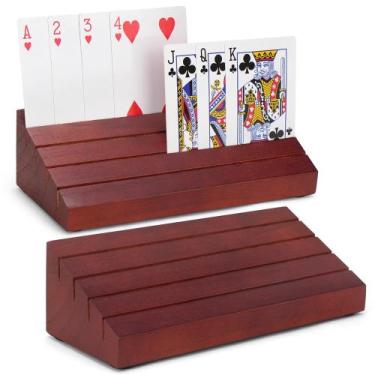 Imagem de Porta-cartas de baralho LotFancy para crianças, adultos e idosos, paco