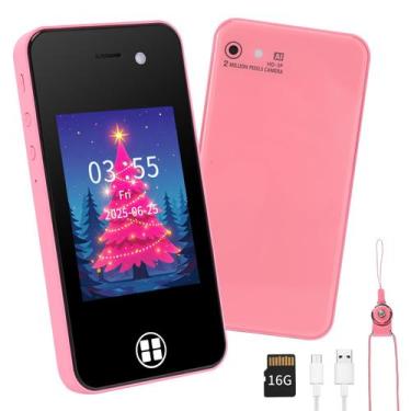 Imagem de Smartphone ANTUMKDS Kids com câmera dupla Music 4-8 anos rosa