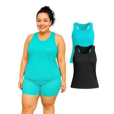 Imagem de Kit 2 Regata Nadador Dryfit Fitness Academia Plus Size - Ast Store, G1