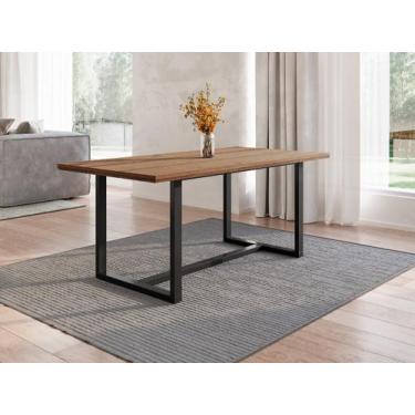 Imagem de Mesa Jantar Madeira Maciça 183x92cm 6 Lugares Lumber CabeCasa MadeiraO