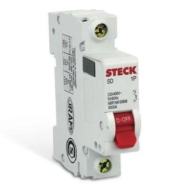 Imagem de Disjuntor Din Monopolar 10a Curva C 3ka Steck